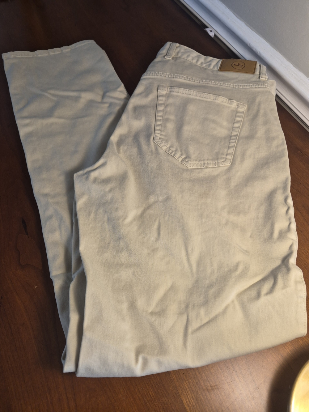 Peter Millar Men's Khaki Chinos - Light Stone W35xL32
